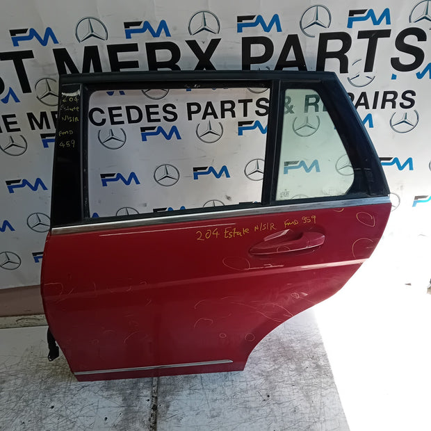 MERCEDES C-CLASS S204 EST PASSENGER REAR DOOR NSR RED 2008-14 FMD459