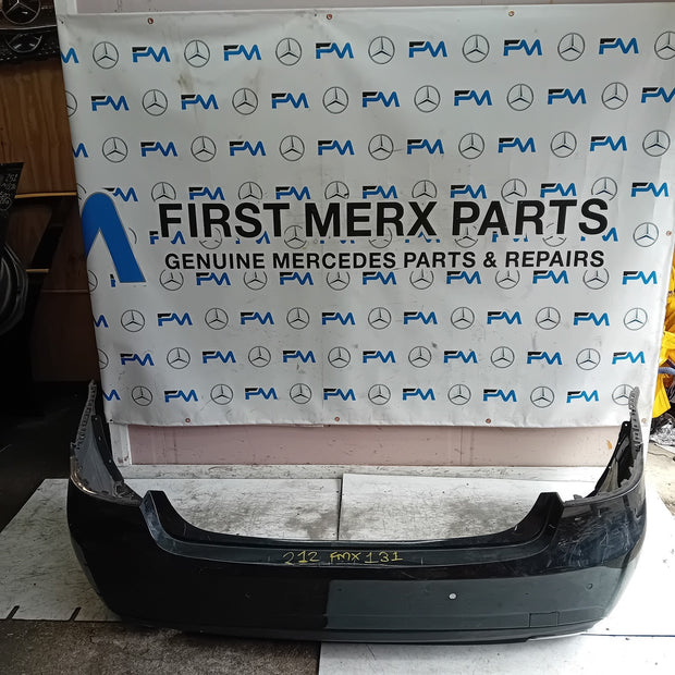 MERCEDES BENZ E-CLASS W212 REAR BUMPER BLACK 2014 A2128855125 COMPLETE FMX131