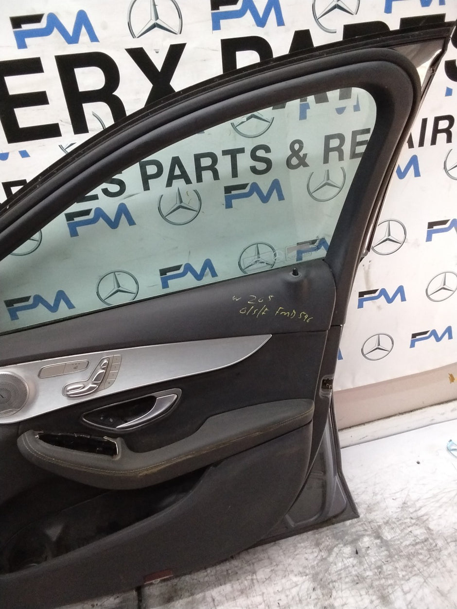 MERCEDES C-CLASS W205 SLN DRIVER FRONT DOOR OSF GREY COMPLETE 2014-21 FMD546