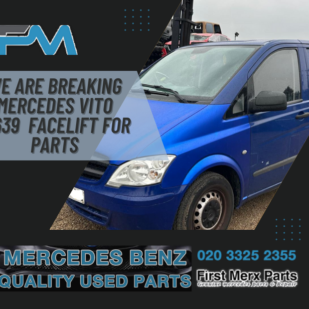 MERCEDES VITO W639 FACELIFT /BREAKING- HEAD LIGHT , TAIL LIGHT & WING MIRROR