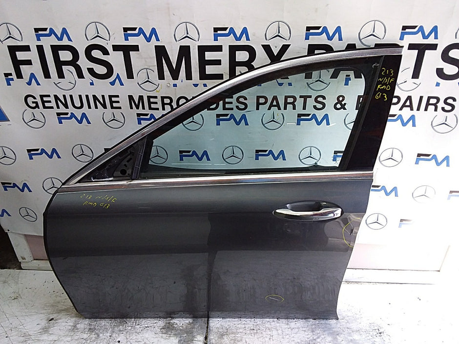 MERCEDES E-CLS W213 SLN PASSENGER FRONT DOOR NSF GREY 2016-23 COMPLETE FMD613