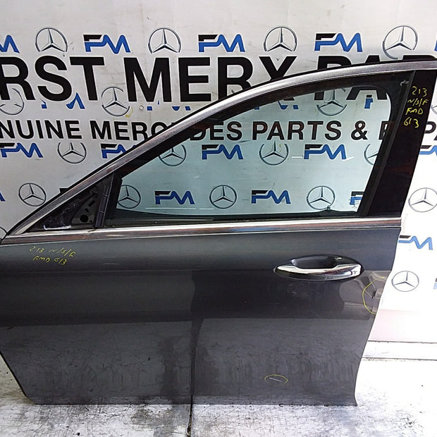 MERCEDES E-CLS W213 SLN PASSENGER FRONT DOOR NSF GREY 2016-23 COMPLETE FMD613