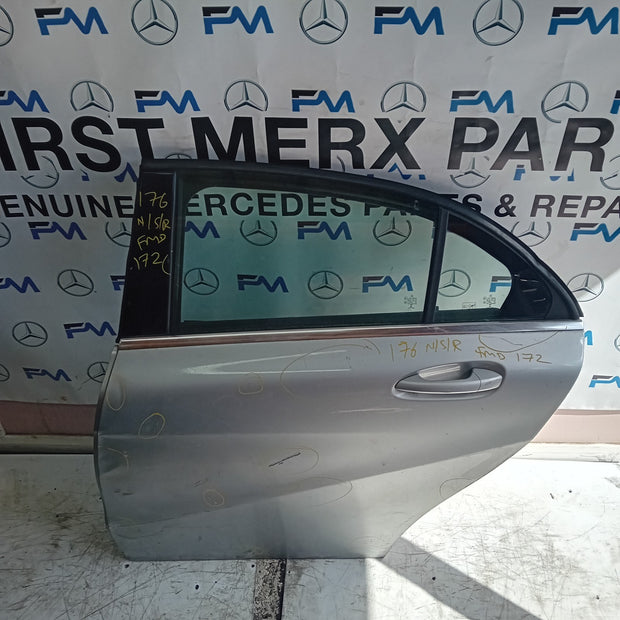 MERCEDES A-CLASS W176 PASSENGER REAR DOOR NSR SILVER 2012-18 COMPLETE FMD172