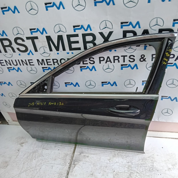 MERCEDES BENZ C-CLASS W205 PASSENGER SIDE FRONT DOOR N/S/F  BLACK FMD130