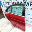 MERCEDES BENZ C-CLASS W205 SALOON DRIVER REAR DOOR OSR RED 2014 ON  FMD239
