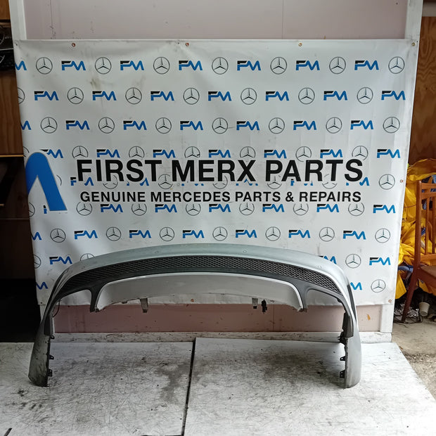 MERCEDES BENZ CLA W117 REAR BUMPER SILVER 2013-19 A1178851065 FMX91