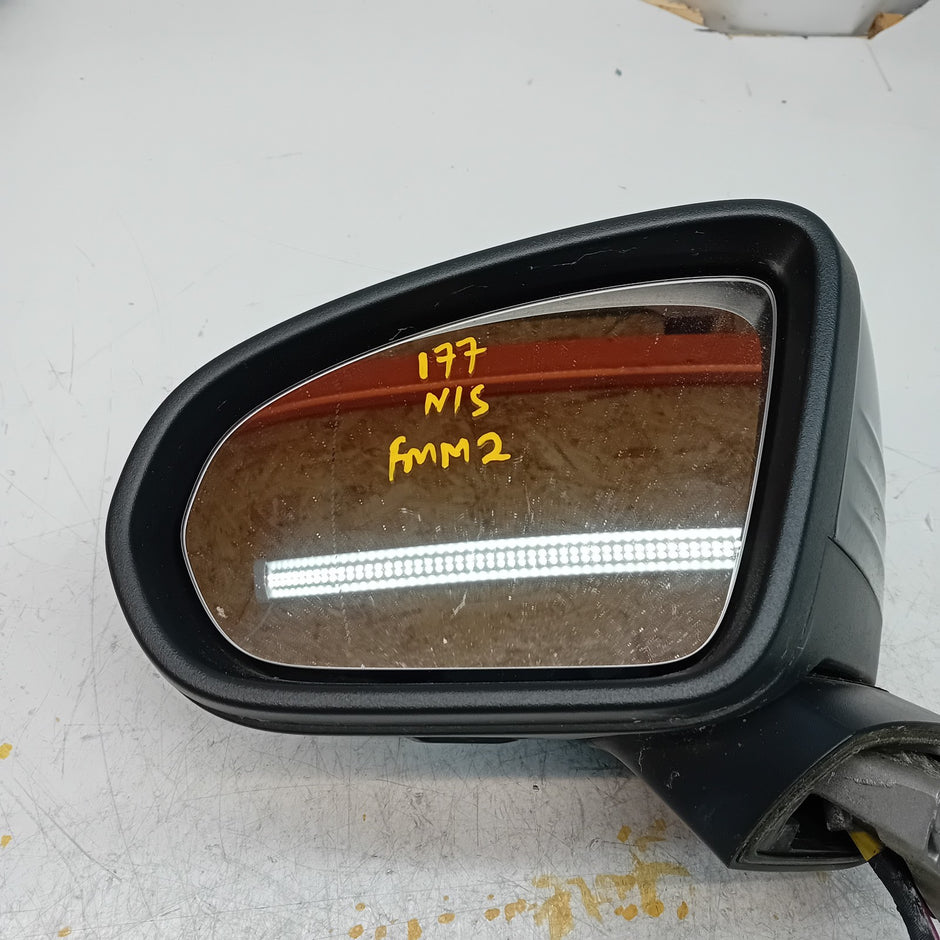 MERCEDES A Class 2018 W177 Passenger Side Wing Mirror A1778109902 BLACK PL FMM2