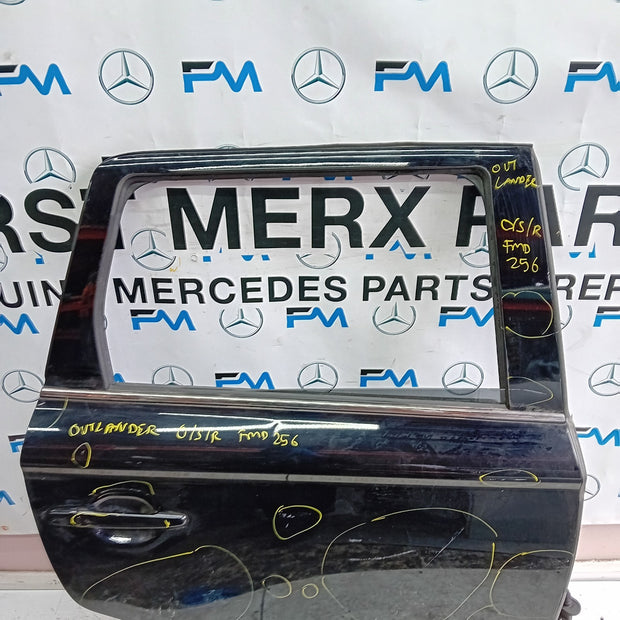 MITSUBISHI OUTLANDER MK3 DRIVER SIDE REAR DOOR OSR 2013 BLACK FMD256