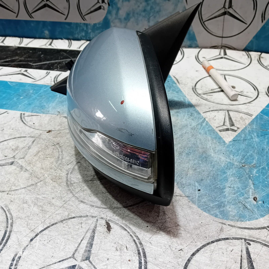 2007/2015 MERCEDES C E CLASS LEFT SIDE HEATED WING MIRROR IN SILVER