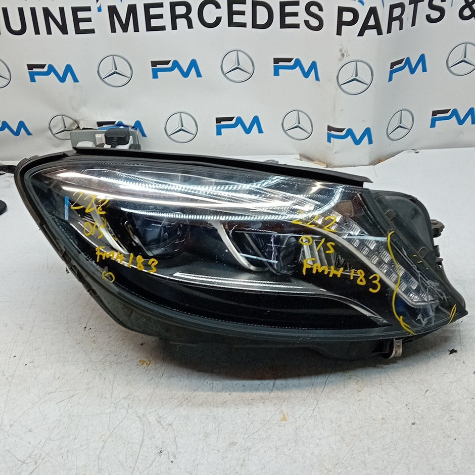 MERCEDES S-CLASS  DRIVER INTELLIGENT COMPLET HEADLIGHT  A2229061002 2015  FMH182