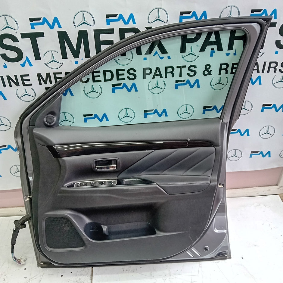 MITSUBISH OUTLANDER DRIVER SIDE FRONT DOOR O/S/F COMPLETE SILVER FMD36