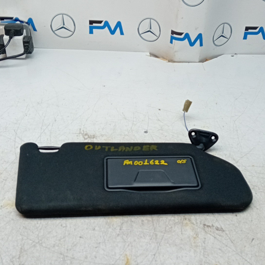 MITSUBISHI OUTLANDER MK3 SUN VISOR DRIVER SIDE OS BLACK 2014 FM001622