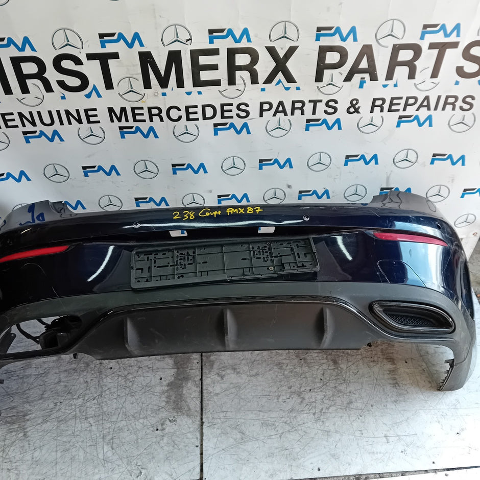 MERCEDES BENZ E-CLASS C238 COUPE REAR BUMPER BLUE 2016 ON FMX87