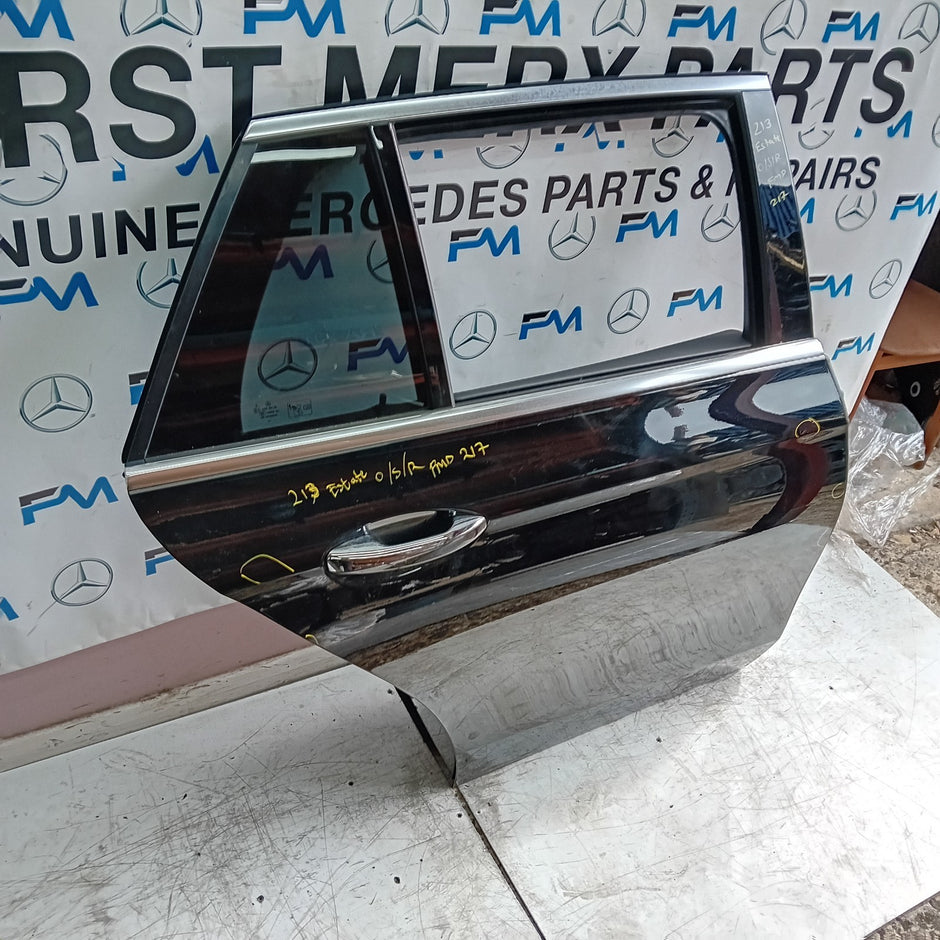 MERCEDES E-CLASS S213 ESTATE DRIVER REAR DOOR OSR BLACK 2016 ON COMPLETE FMD217