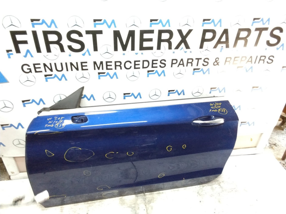 MERCEDES BENZ C-CLASS W205  PASSENGER FRONT DOOR NSF BLUE 2015-21  FMD537