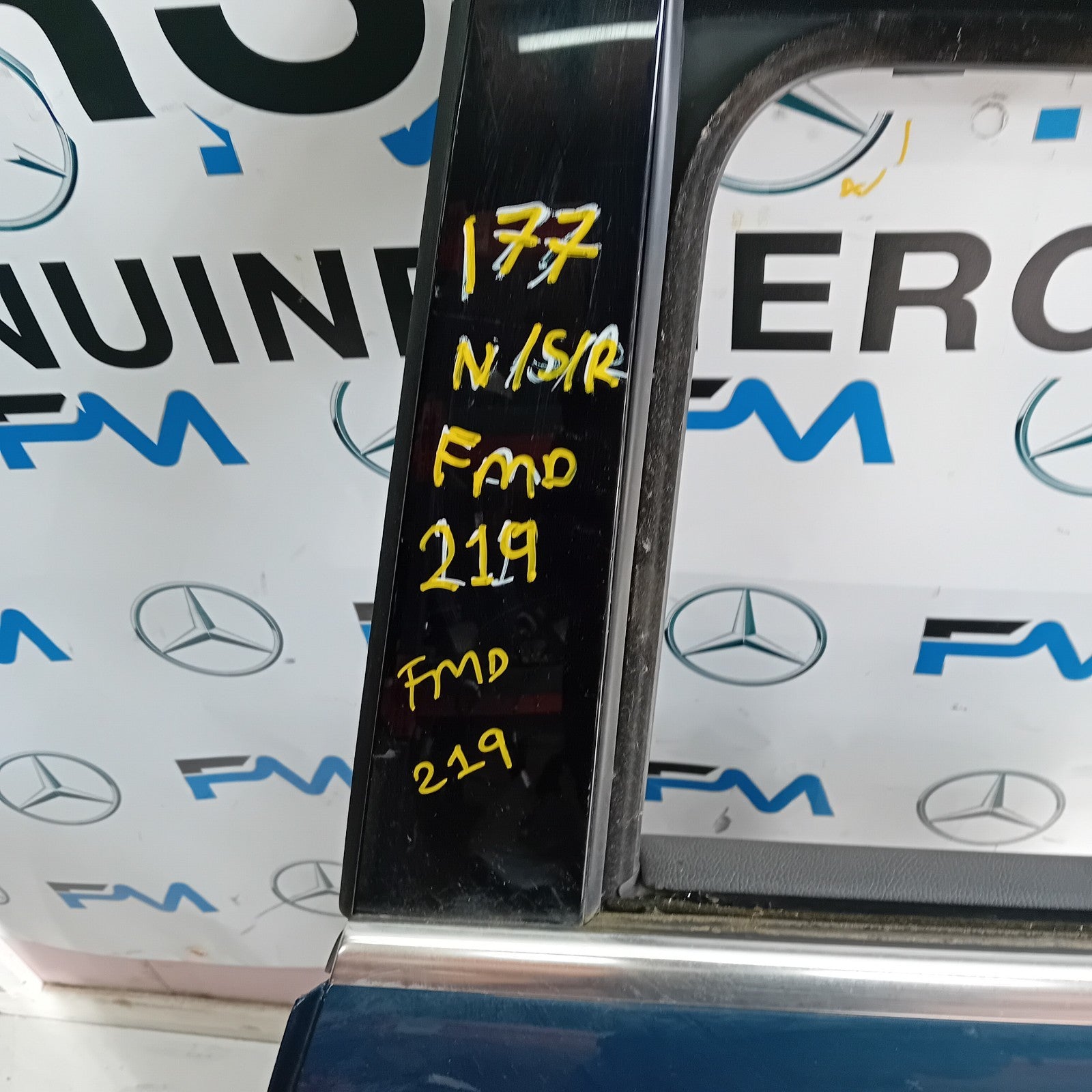 MERCEDES A-CLASS W177 SLN PASSENGER REAR DOOR NSR BLUE 2016 ON COMPLETE FMD219
