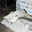 MERCEDES BENZ C-CLASS W205 SLN REAR BUMPER 2015 WHITE A2058850138 FMX54