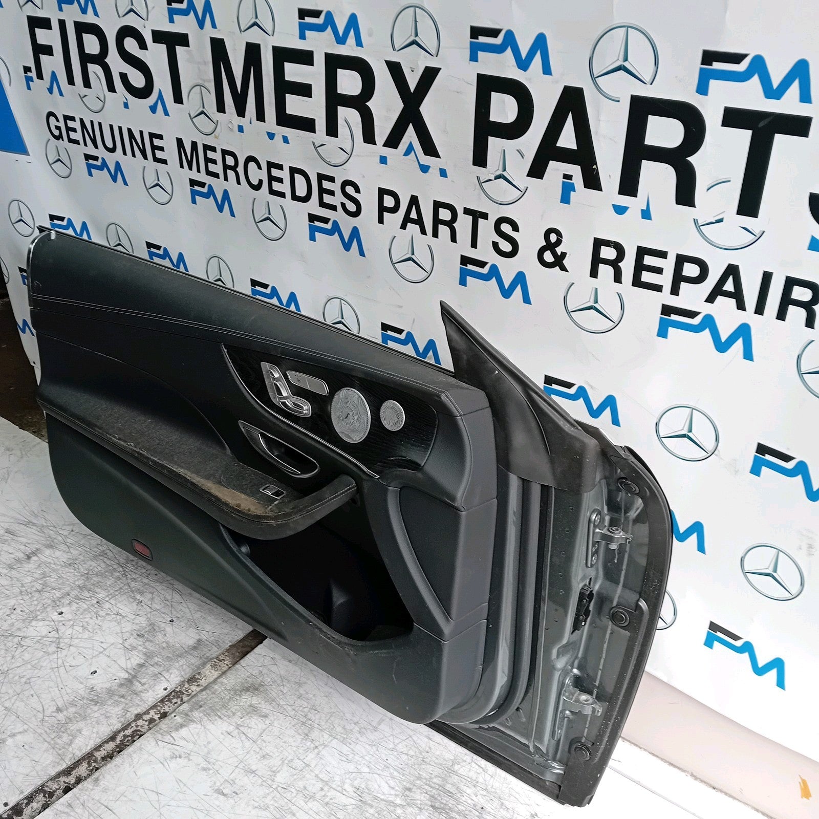 MERCEDES E-CLASS W238 PASSENGER FRONT DOOR NSF 2016 ON GREY COMPLETE FMD407