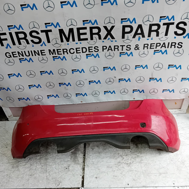 MERCEDES BENZ A-CLASS W176 REAR BUMPER 2012-18 A1768850125 RED  FMX29