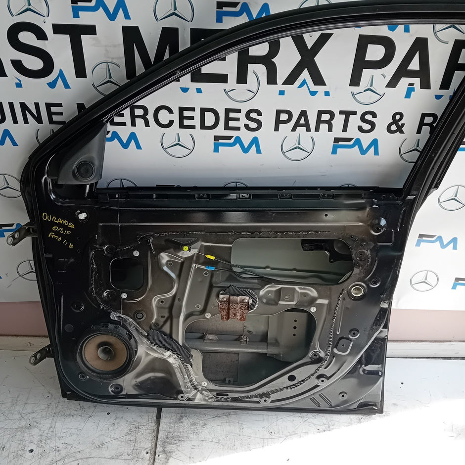 MITSUBISHI OUTLANDER DRIVER SIDE FRONT DOOR O/S/F BLACK FMD118