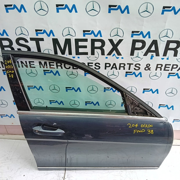 MERCEDES C-CLASS W204 DRIVER SIDE FRONT DOOR O/S/F COMPLETE GREY FMD38