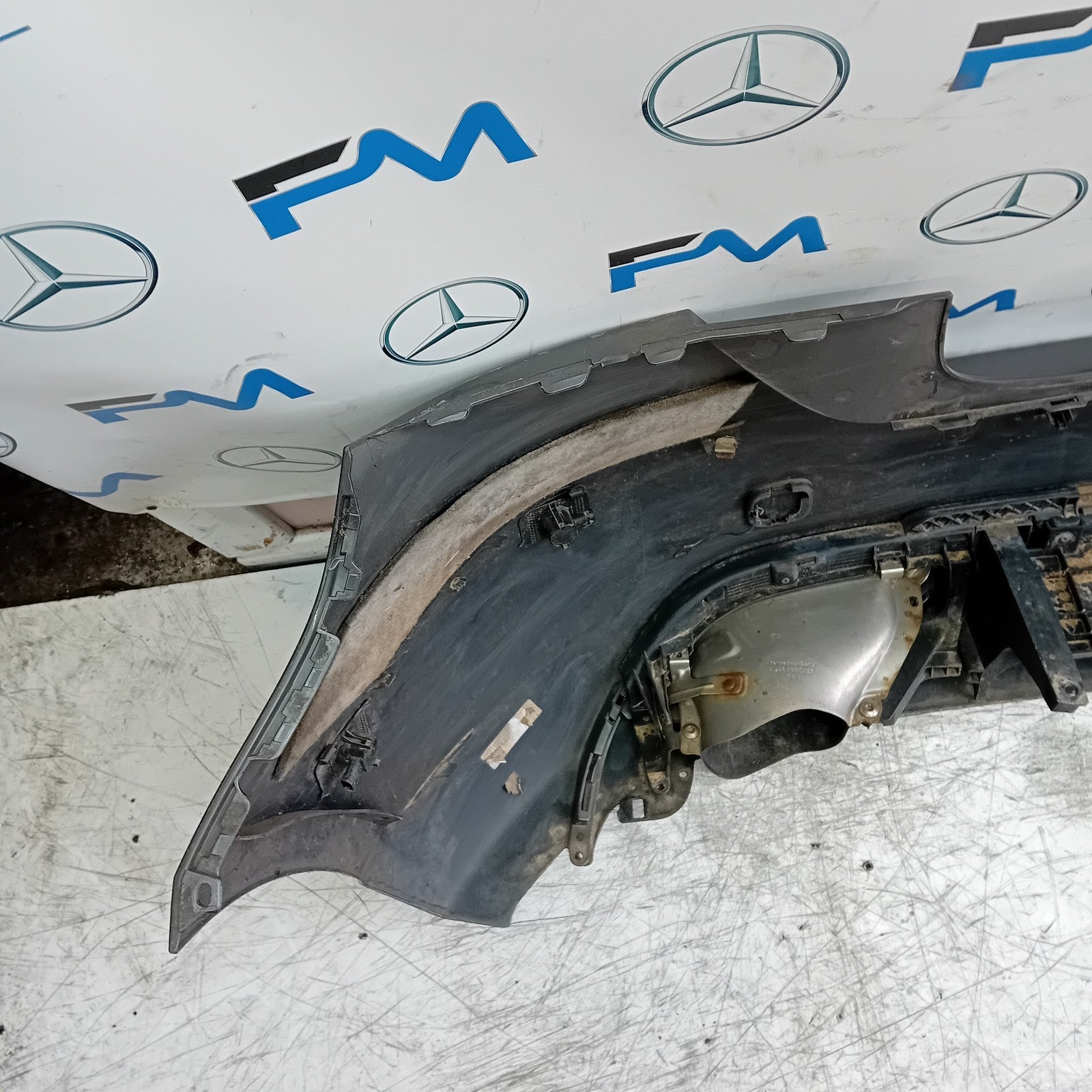 MERCEDES BENZ A-CLASS W176 REAR BUMPER 2016 ON GREY COMPLETE A1768807040 FMX35