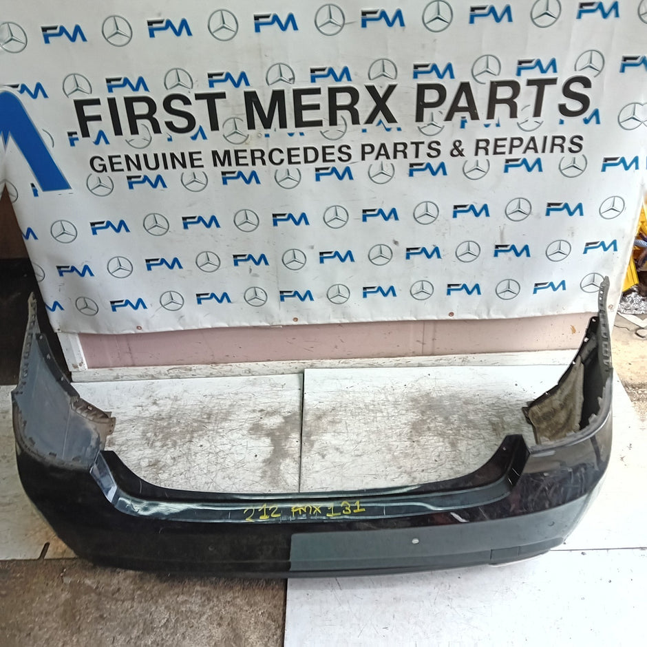 MERCEDES BENZ E-CLASS W212 REAR BUMPER BLACK 2014 A2128855125 COMPLETE FMX131