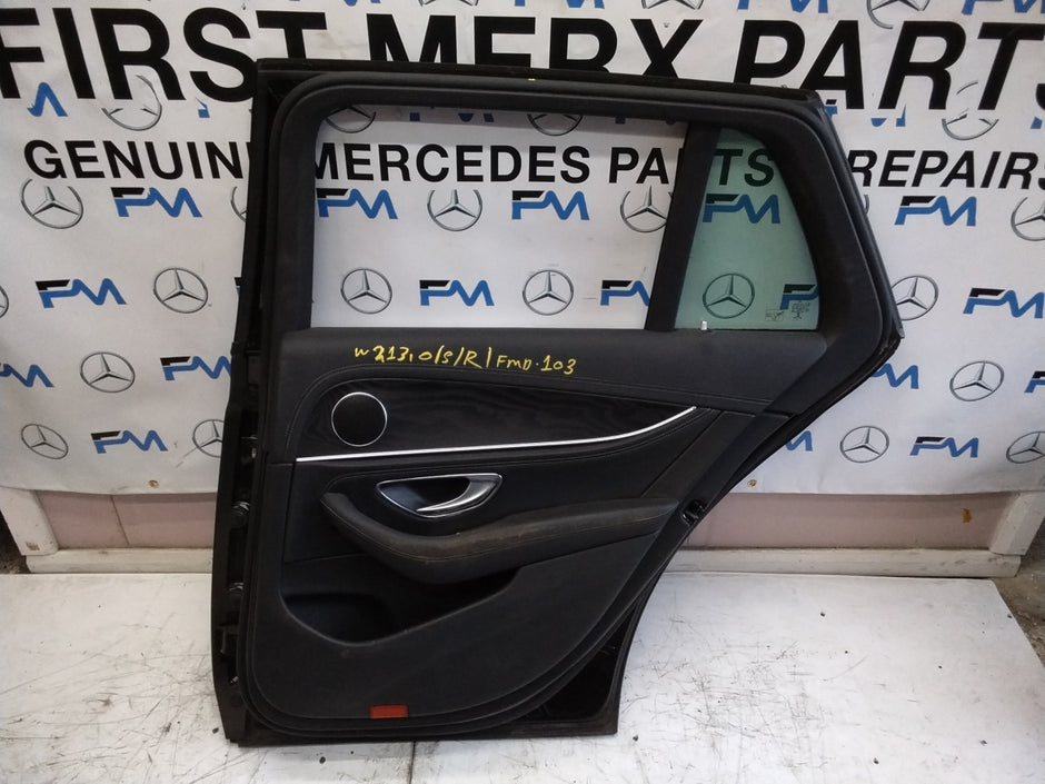 MERCEDES BENZ  E-CLASS W213 DRIVER SIDE REAR DOOR O/S/R COMPLETE BLACK FMD103