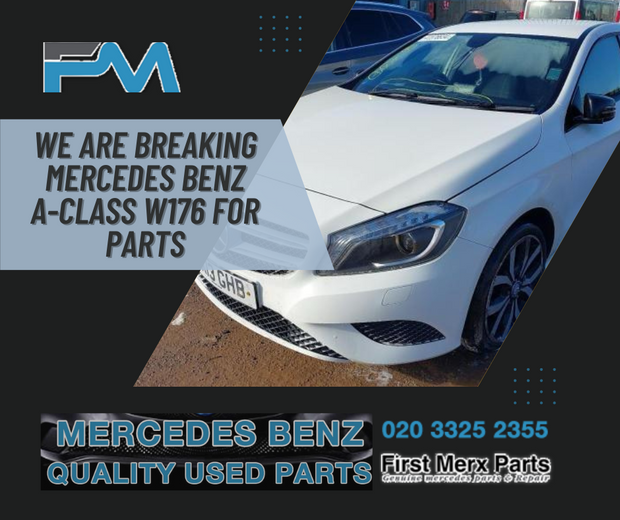 MERCEDES BENZ A-CLASS W176 - BREAKING / FRONT & REAR BUMPER  AND WINGS