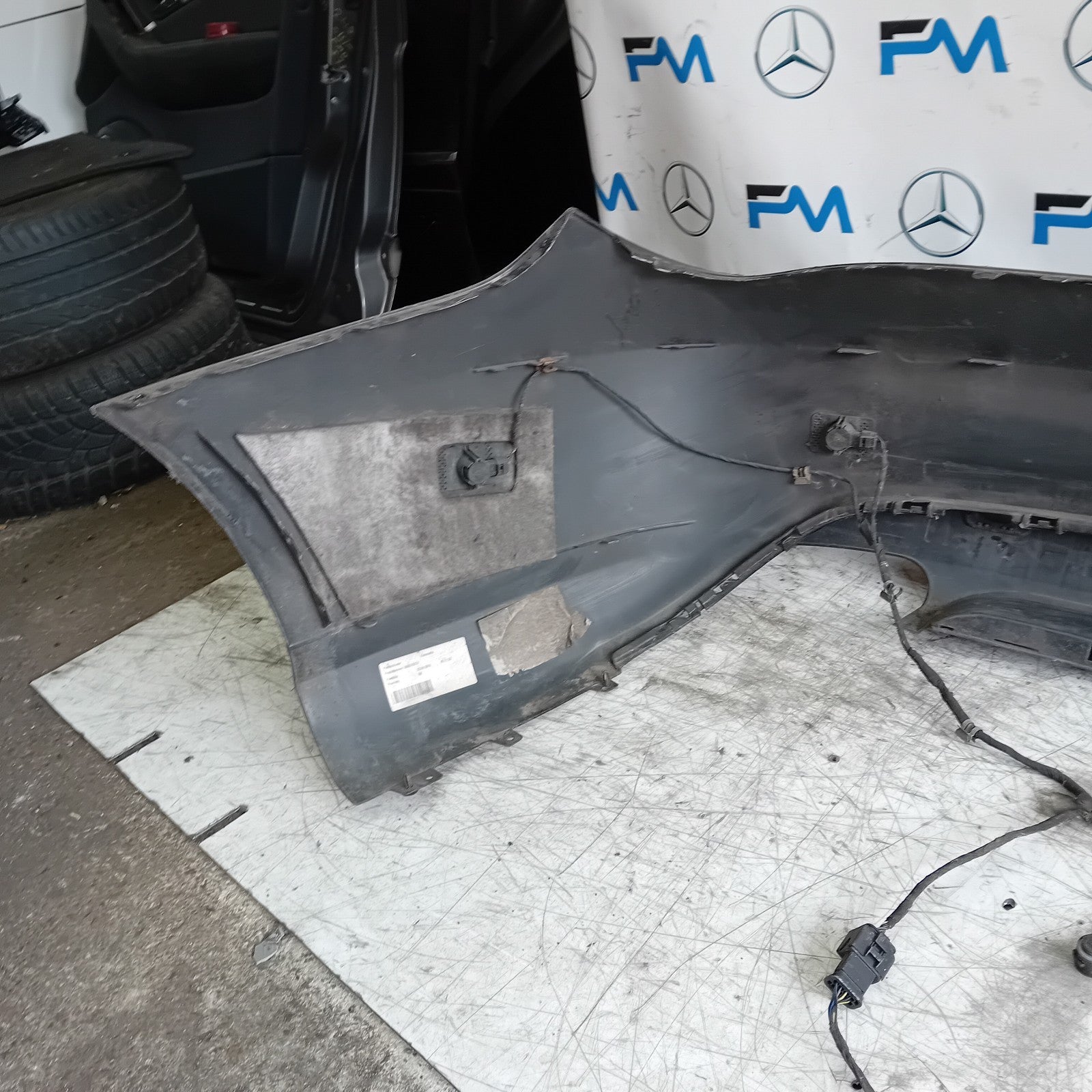 MERCEDES BENZ CLA W117 REAR BUMPER SE SPORT BLACK 2014 A1178850325 FMX138