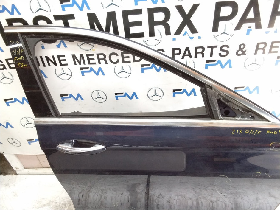 MERCEDES BENZ  E-CLASS W213 SLN DRIVER FRONT DOOR OSF BLUE 2016-20  FMD580