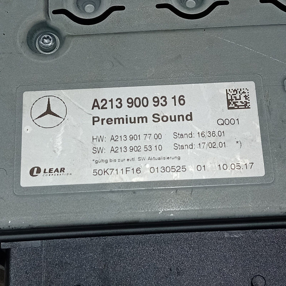 MERCEDES BENZ E CLASS 213 SERIES 2015-2023 SAT. NAV. UNIT A2139009316