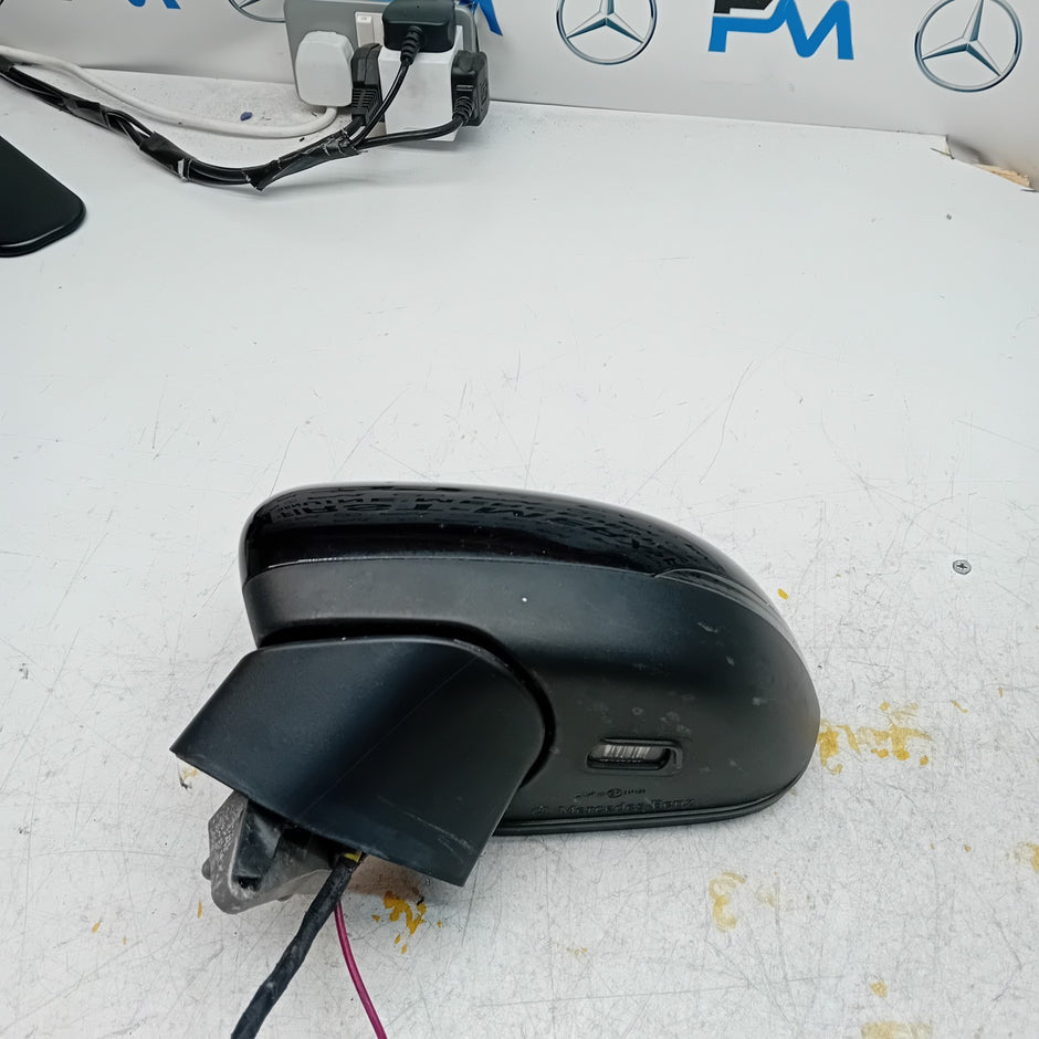 MERCEDES A Class 2018 W177 Passenger Side Wing Mirror A1778109902 BLACK PL FMM2