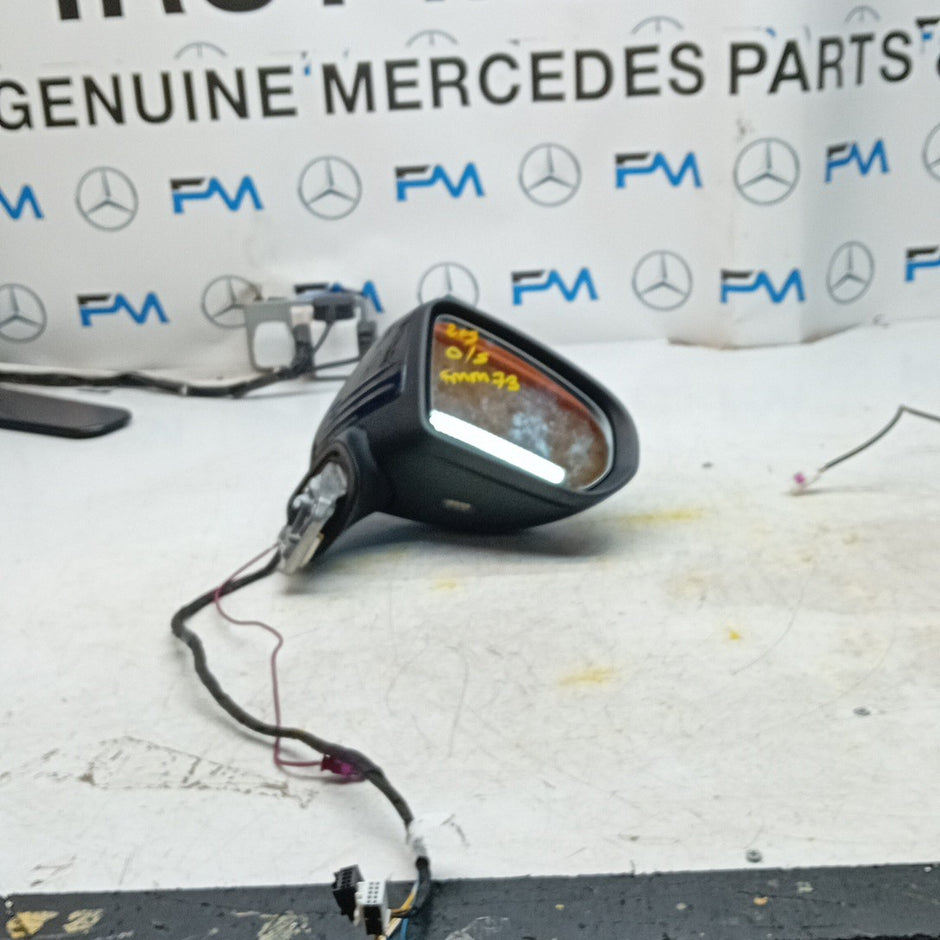MERCEDES C-CLASS W205 DRIVER WING MIRROR OSF BLACK PL A2058105400 FMM73