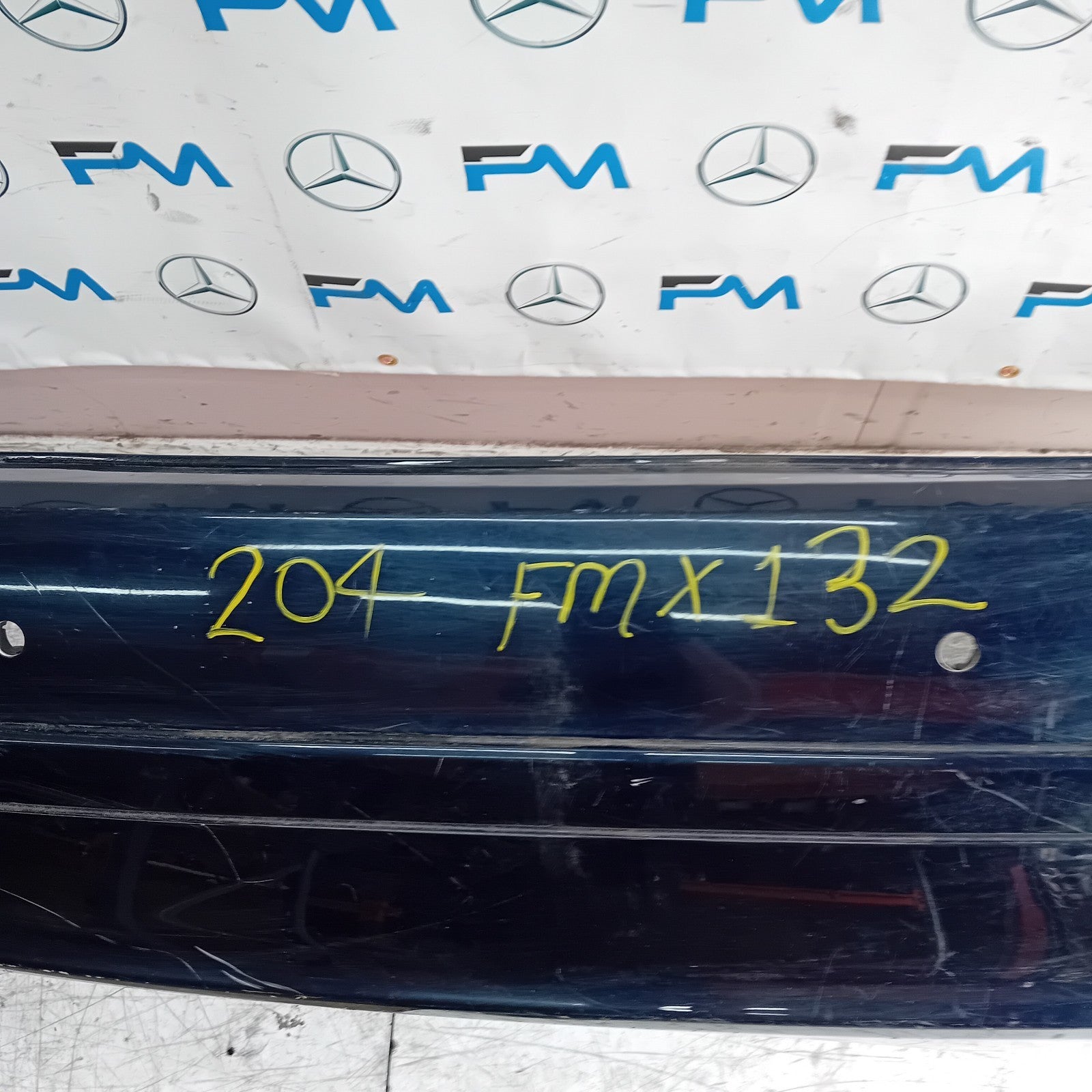 MERCEDES BENZ C-CLASS W204 REAR BUMPER BLUE 2011 A2048850025 FMX132