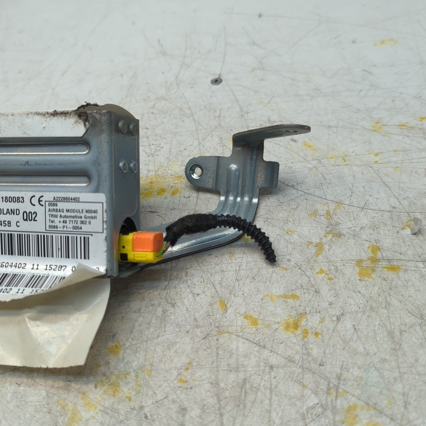 MERCEDES  S-CLASS W222 DRIVER REAR SIDE  AIRBAG MODULE A2228604402 FM001421