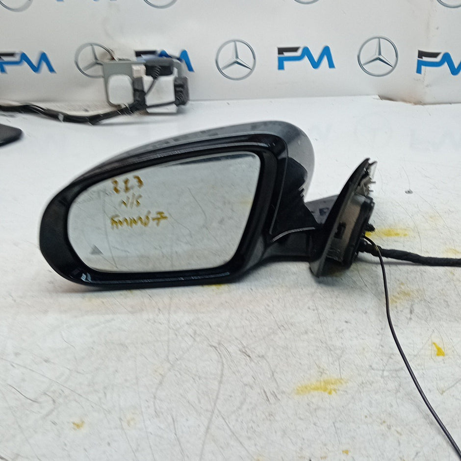 MERCEDES E-CLASS W213 PASSENGER WING MIRROR NSF GREY PL BS A2138103900 FMM67