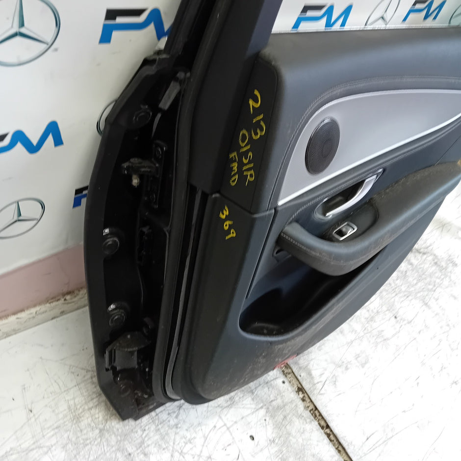 MERCEDES E-CLASS W213 SLN DRIVER REAR DOOR OSR BLACK 2016 ON COMPLETE FMD369