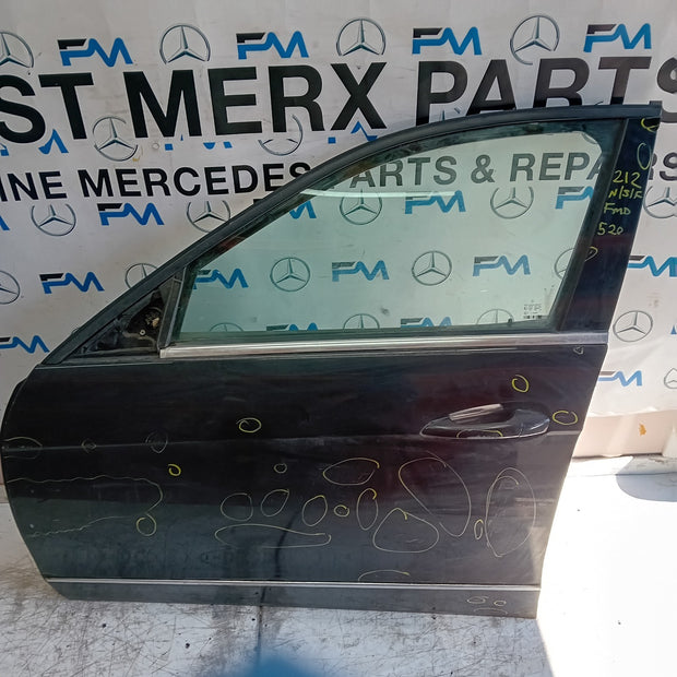 MERCEDES BENZ  E-CLASS W212 PASSENGER FRONT DOOR NSF 2015 COMPLETE BLACK FMD520