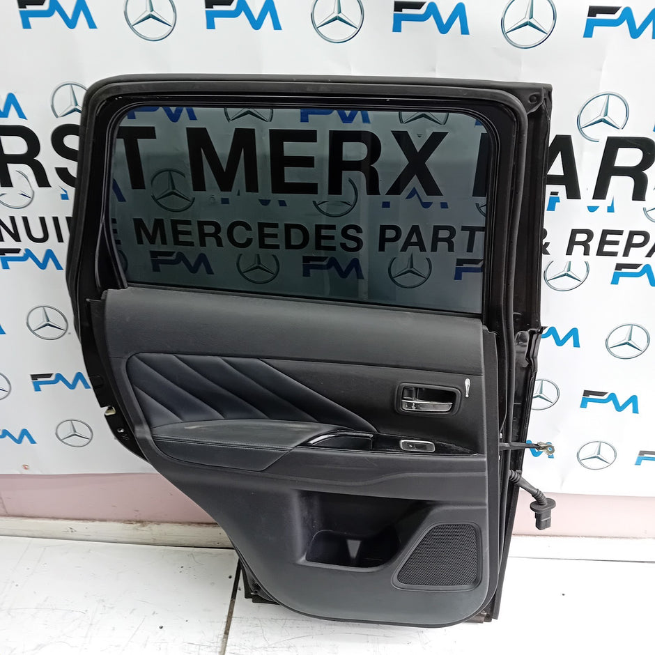 MITSUBISH OUTLANDER PASSENGER SIDE REAR DOOR N/S/R COMPLETE BLACK FMD35