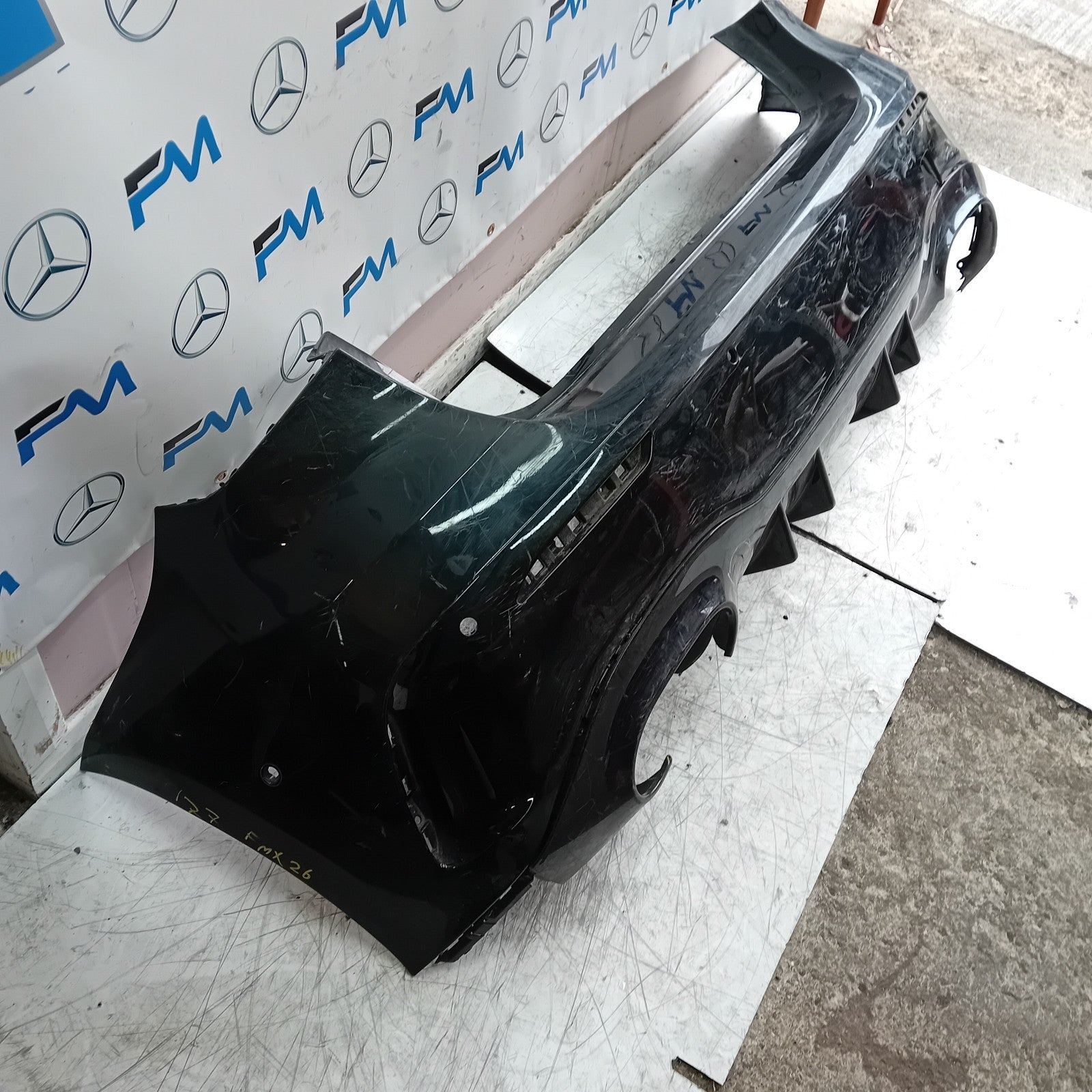 MERCEDES BENZ  A-CLASS W177 REAR BUMPER 2018 A1778808101 BLACK FMX26