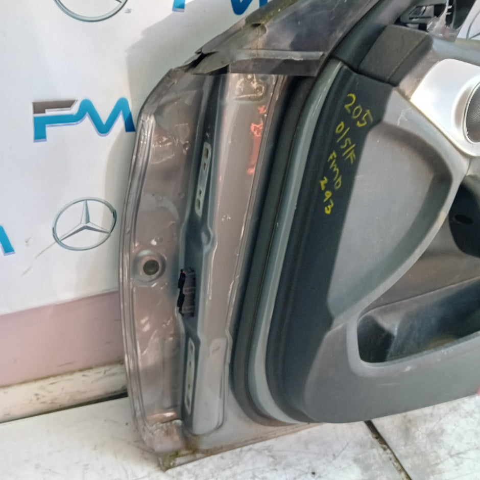 MERCEDES C-CLASS W205 DRIVER FRONT DOOR OSF SILVER 2014 ON COMPLETE FMD293