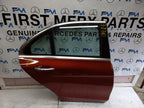 MERCEDES BENZ  C-CLASS W205 DRIVER SIDE REAR DOOR O/S/R COMPLETE RED FMD91