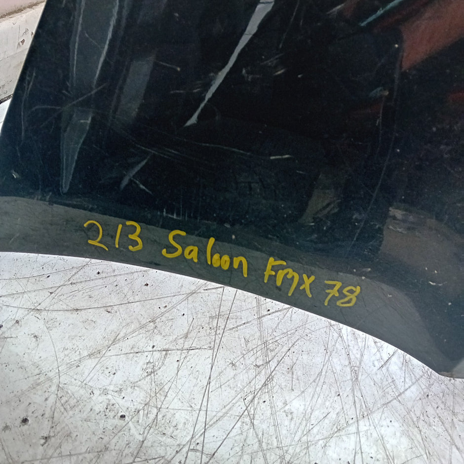 MERCEDES E-CLASS W213 SALOON REAR BUMPER BLACK 2016 A2138850001 FMX78 (DAMAGE)