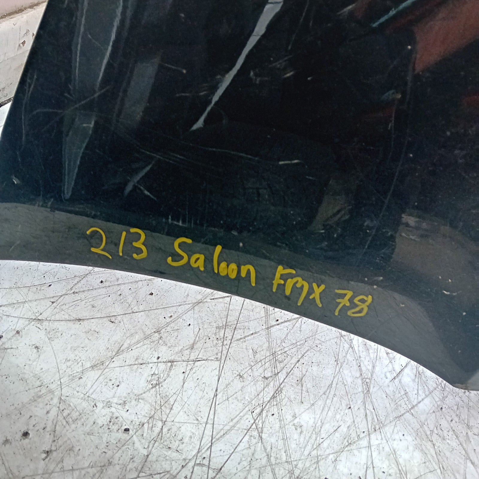 MERCEDES E-CLASS W213 SALOON REAR BUMPER BLACK 2016 A2138850001 FMX78 (DAMAGE)
