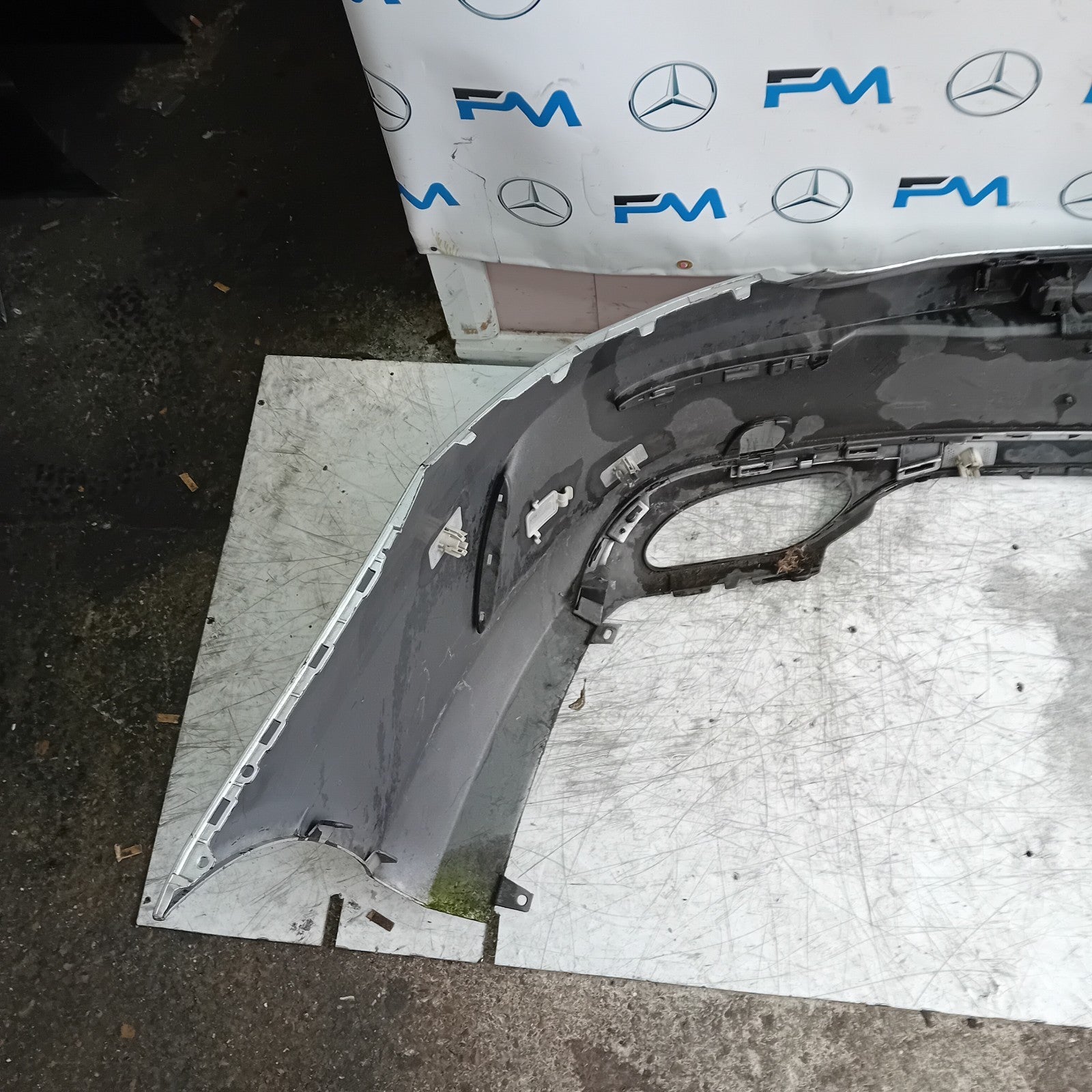 MERCEDES BENZ C-CLASS W205 SLN REAR BUMPER 2014 ON SILVER  A2058850138 FMX38