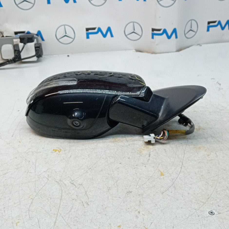 MITSUBISHI OUTLANDER MK3 DRIVER WING MIRROR OS BLACK CAMERA 2013 FMM52 (D)