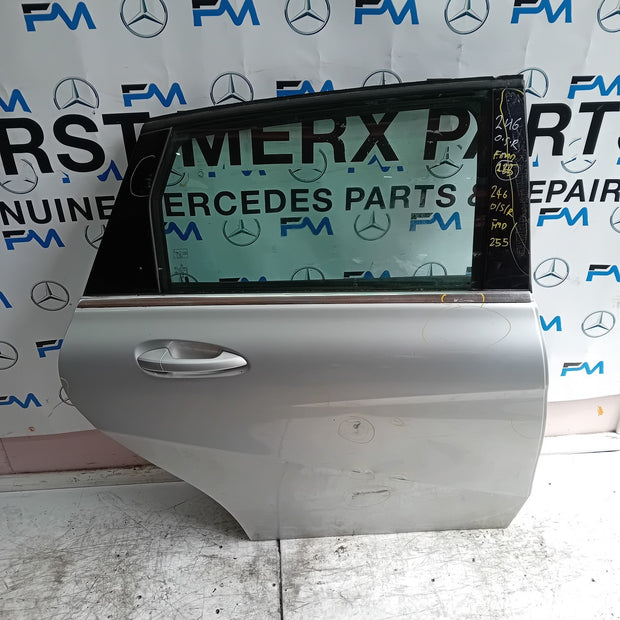 MERCEDES B-CLASS W246 DRIVER REAE DOOR OSR SILVER 2012-19 COMPLETE FMD255