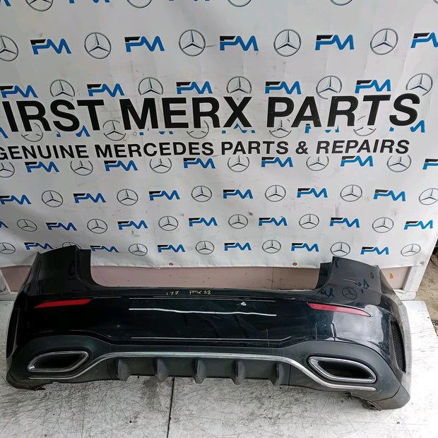 MERCEDES BENZ  A-CLASS W177 REAR BUMPER A1778804701 2018 BLACK COMPLETE FMX18