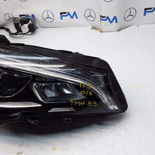 MERCEDES W117 CLA 13-19 DRIVER O/S HEADLIGHT A1178207061 FMH85 LED HIGH PERFORM